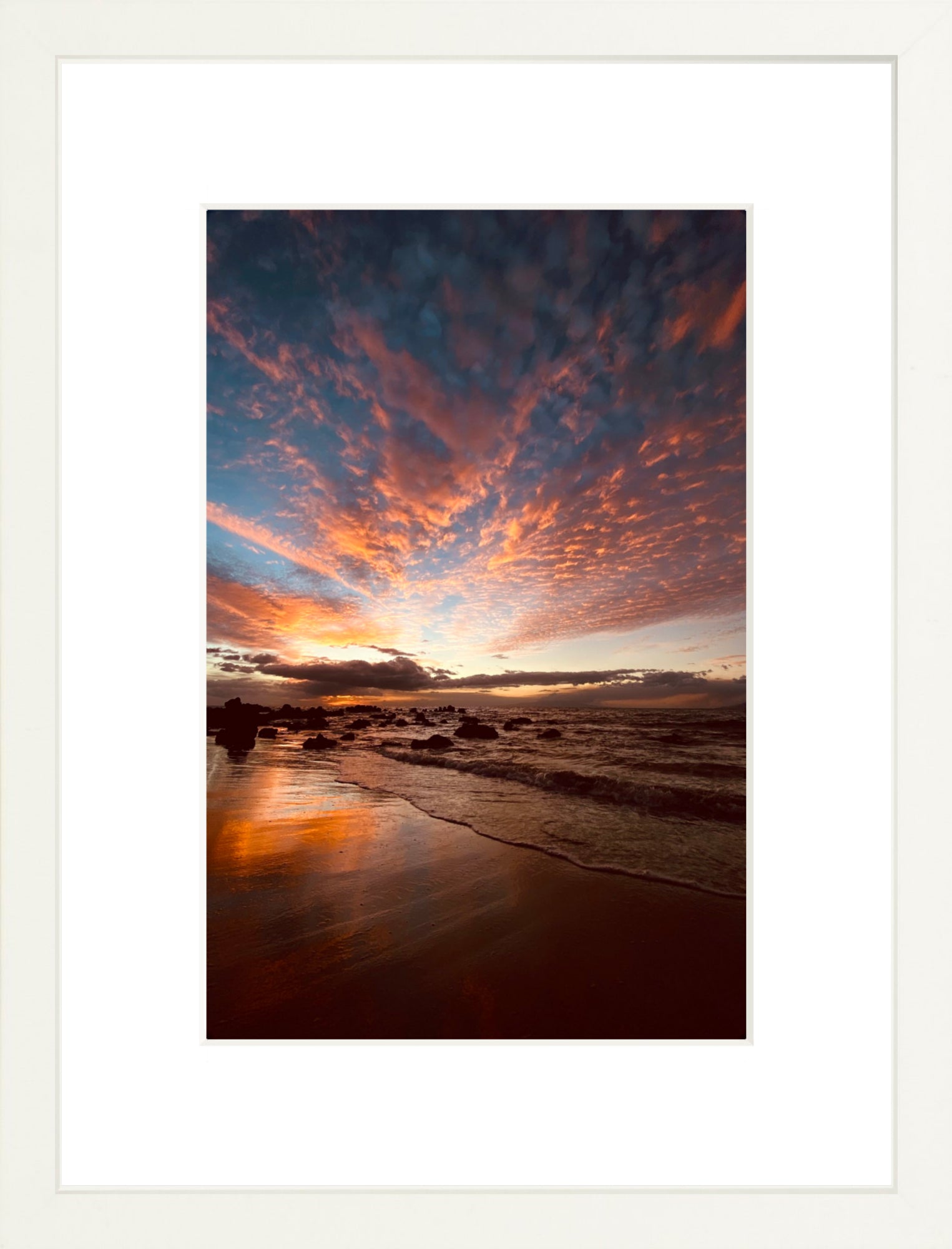 #Framed Print_8x12"_White