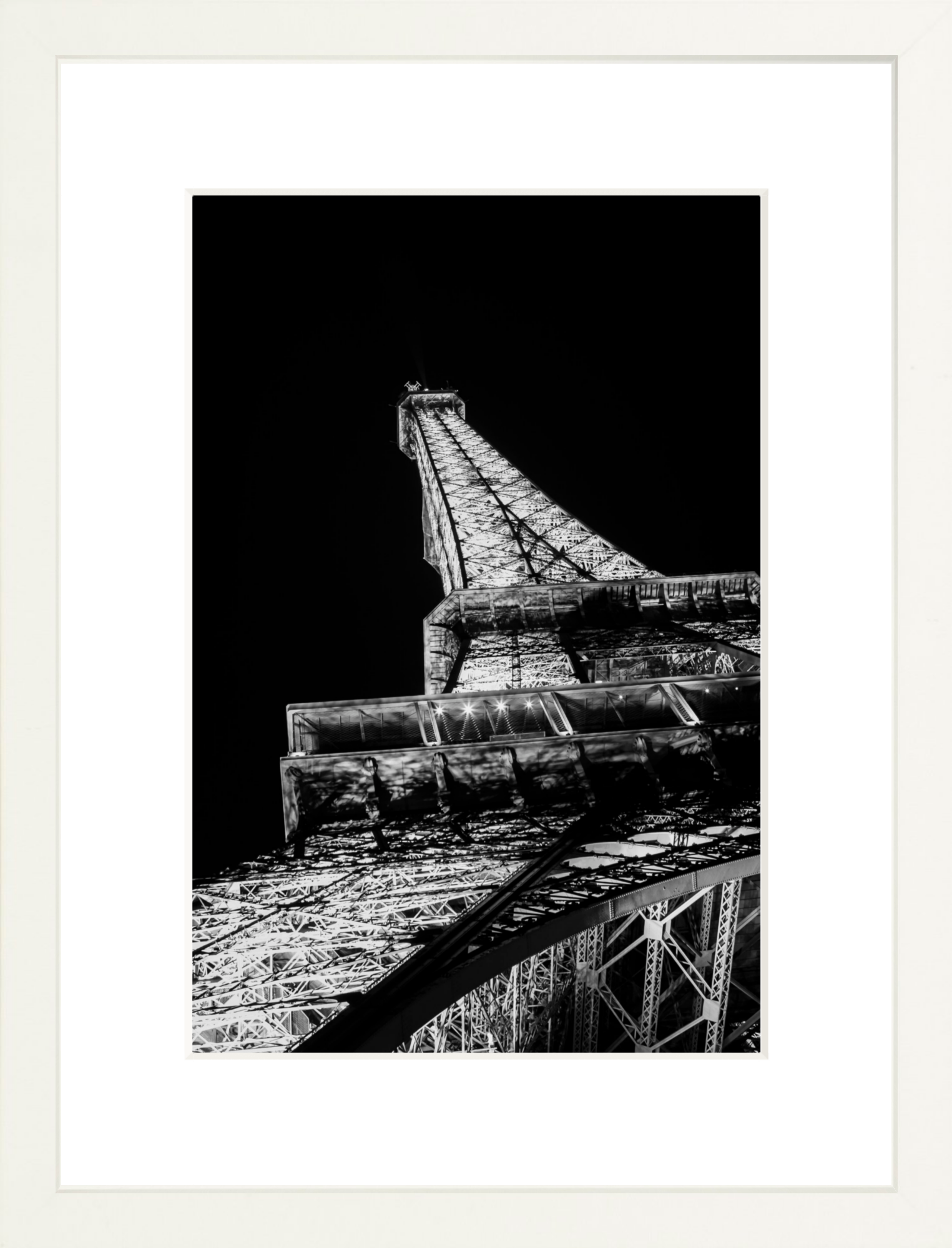 #Framed Print_8x12"_White