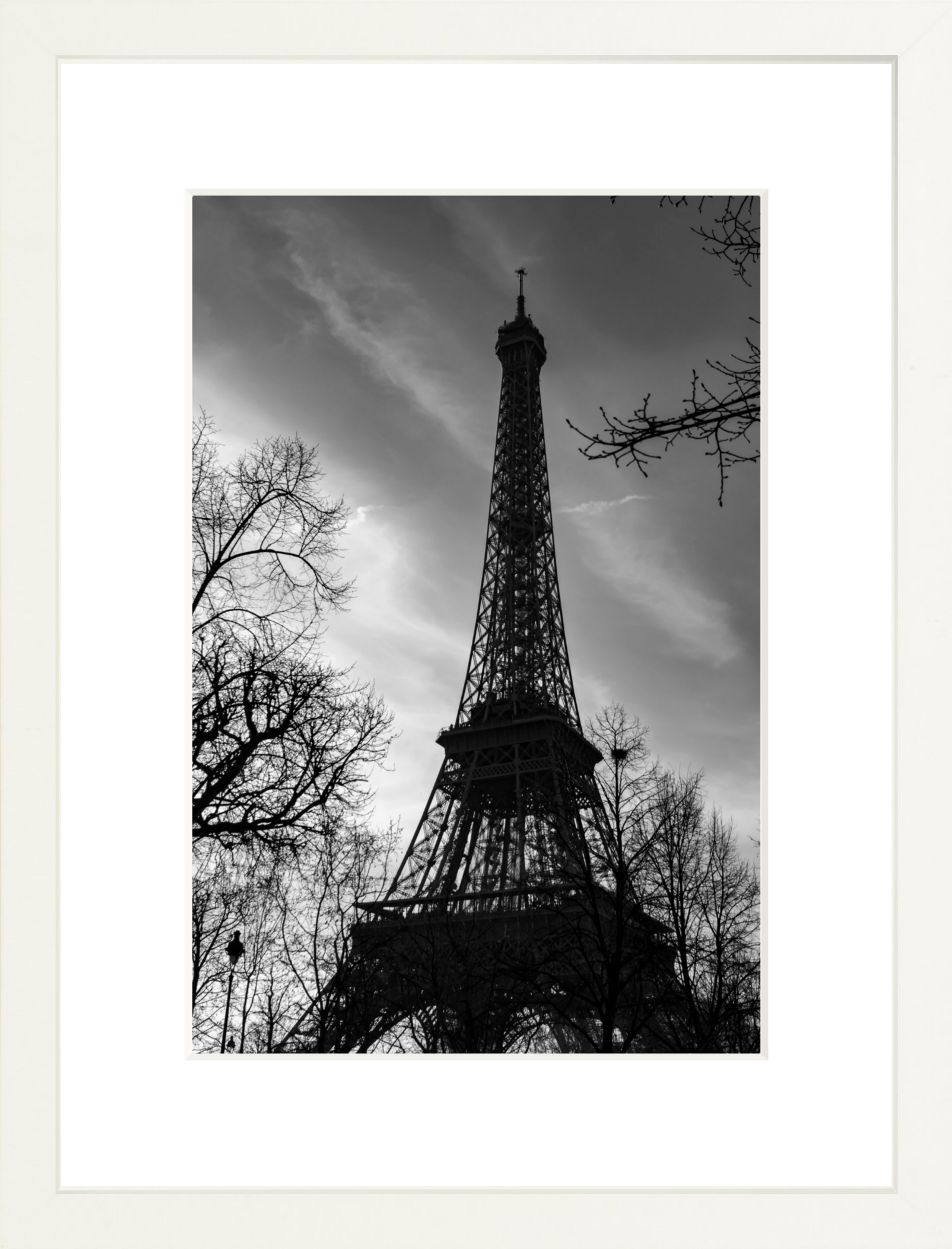 #Framed Print_8x12"_White