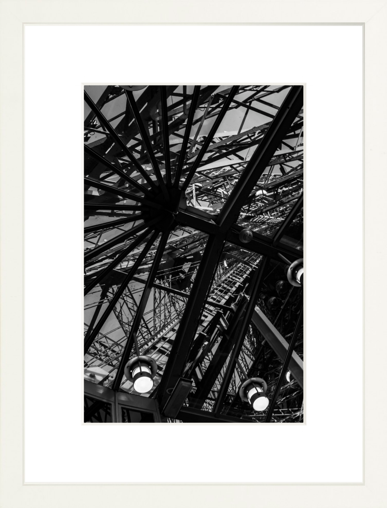 #Framed Print_8x12"_White