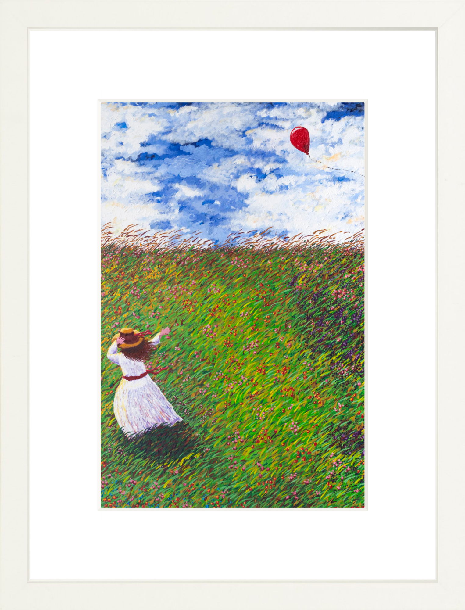 #Framed Print_8x12"_White