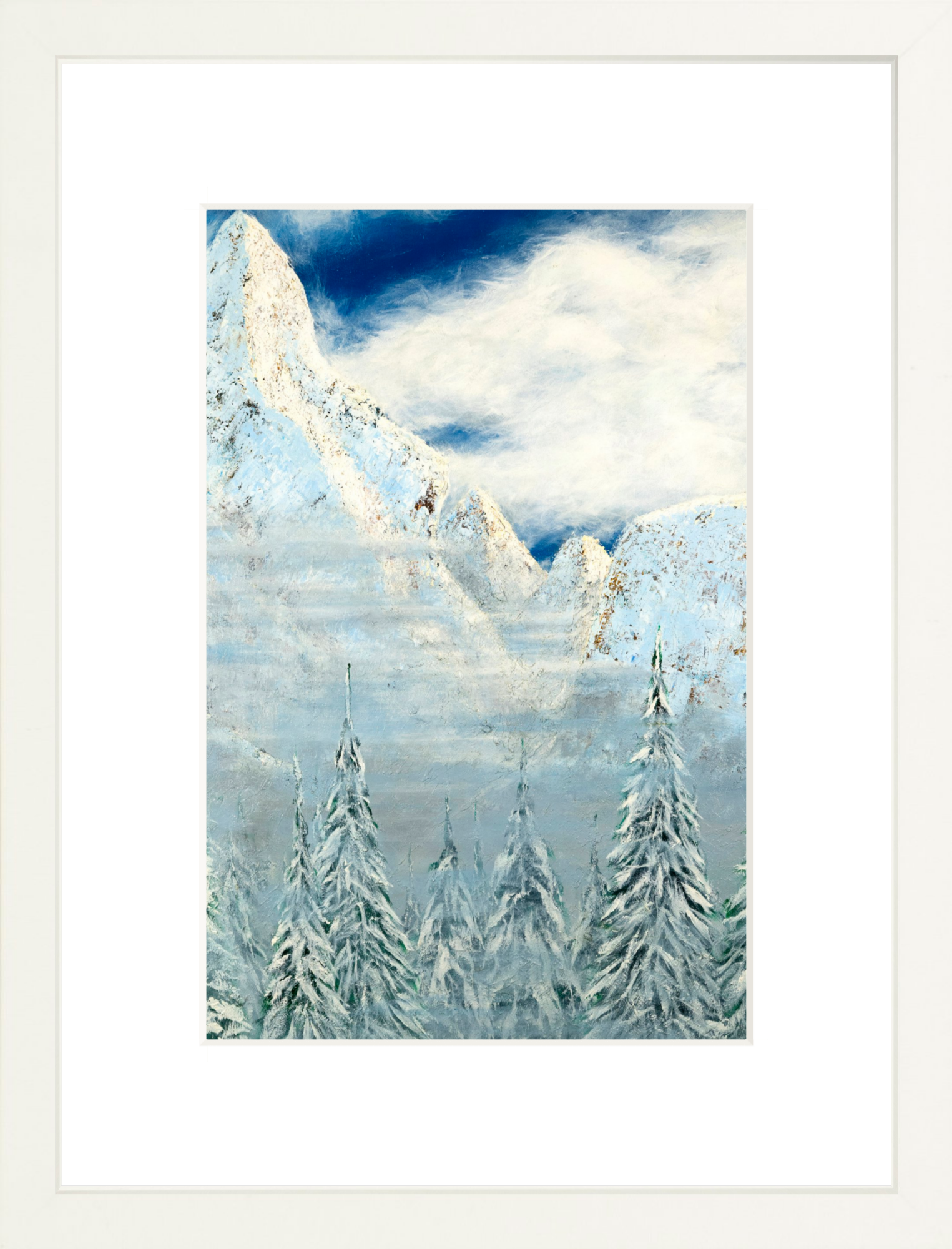 #Framed Print_8x12"_White