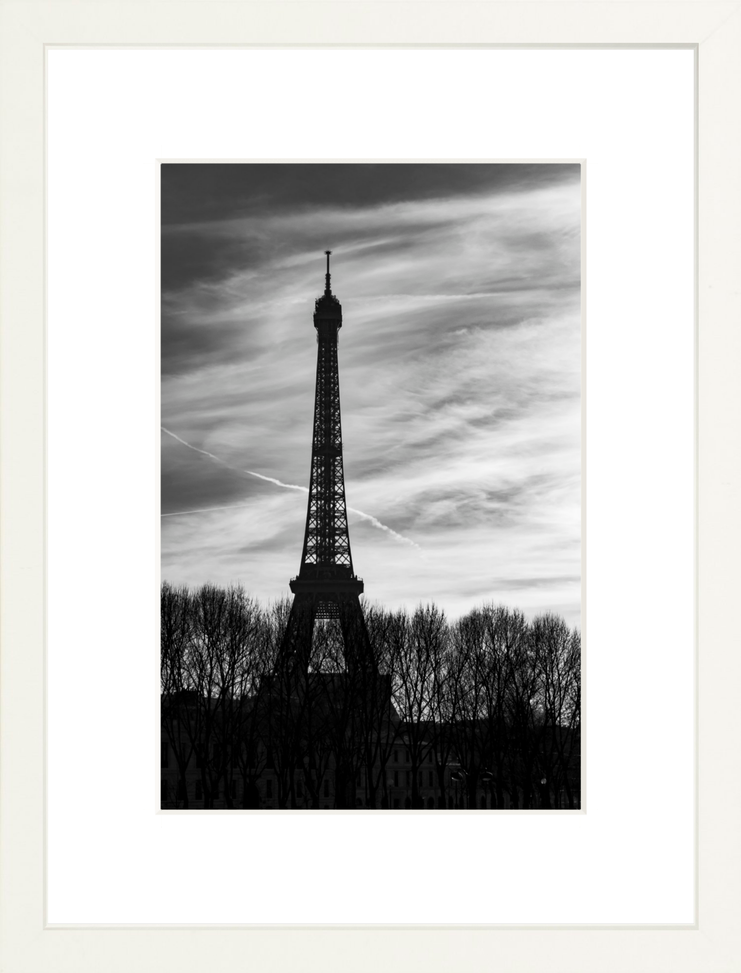 #Framed Print_8x12"_White