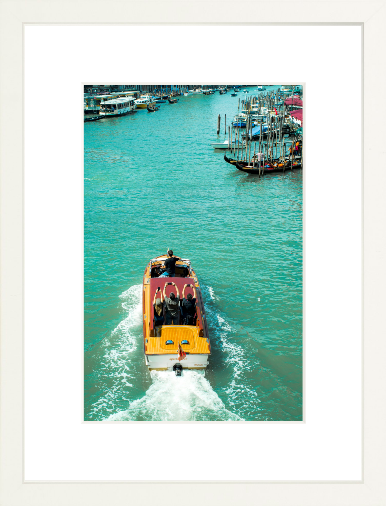 #Framed Print_8x12"_White