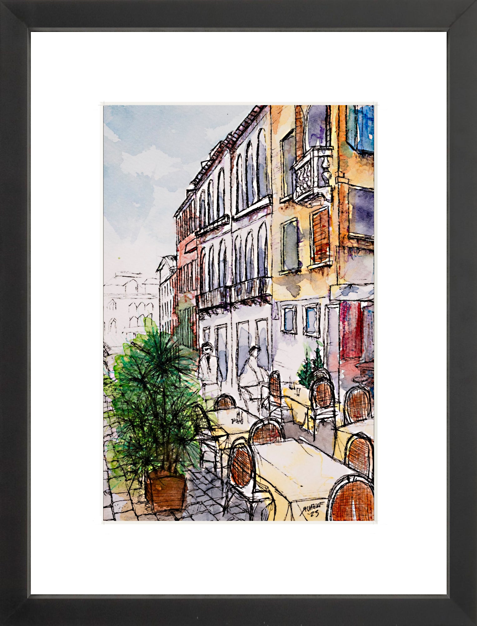 #Framed Print_8x12"_Black