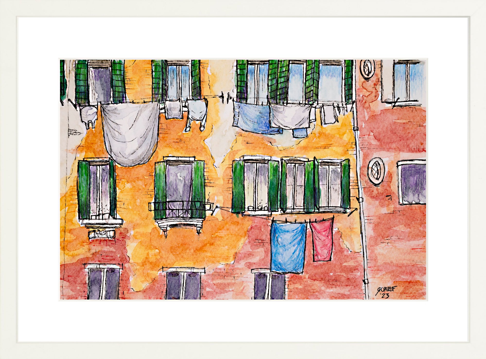 #Framed Print_12x18"_White