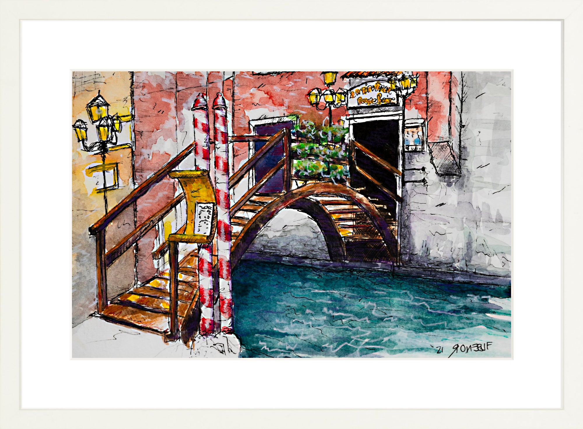 #Framed Print_12x18"_White