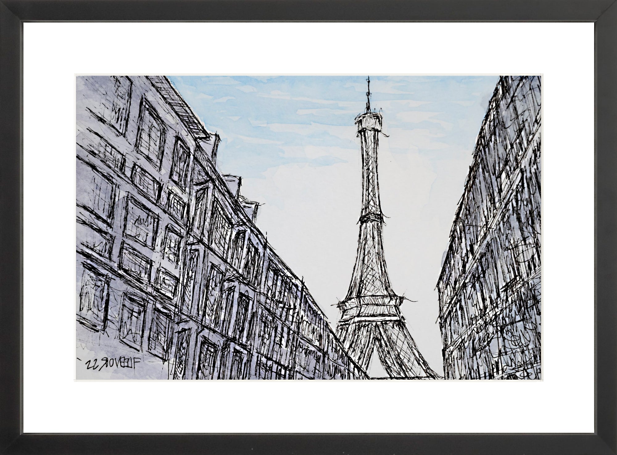 #Framed Print_12x18"_Black