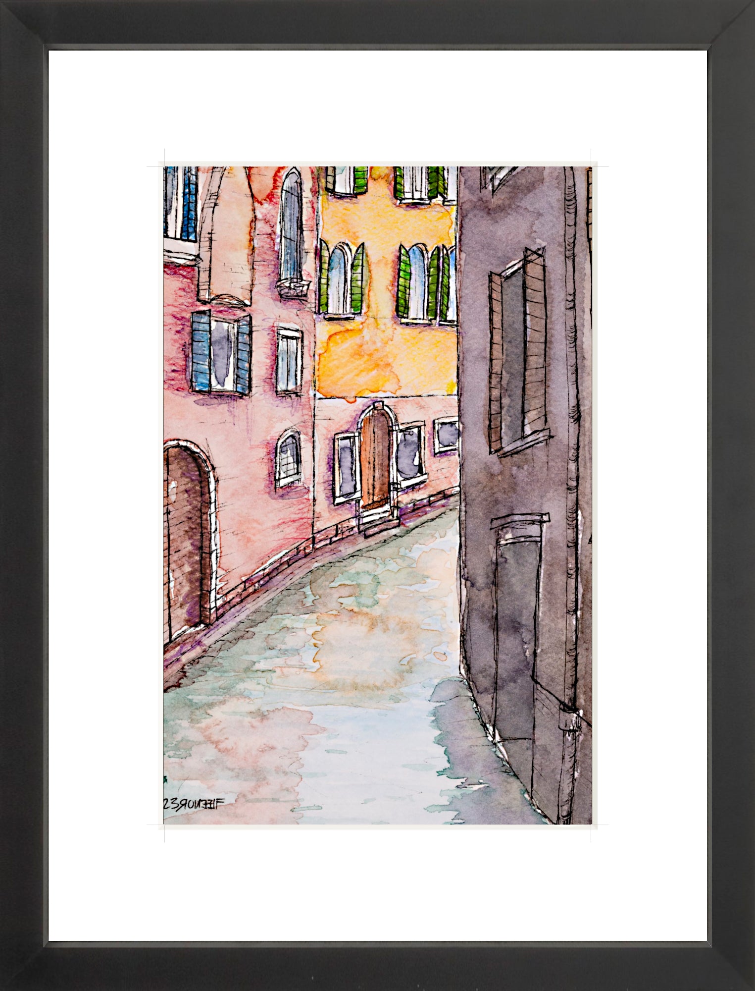 #Framed Print_8x12"_Black