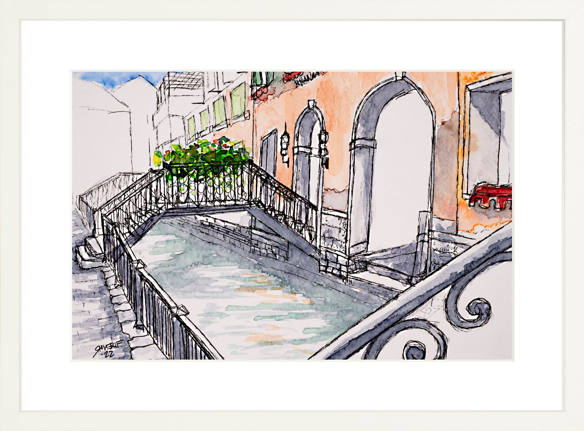 #Framed Print_12x18"_White