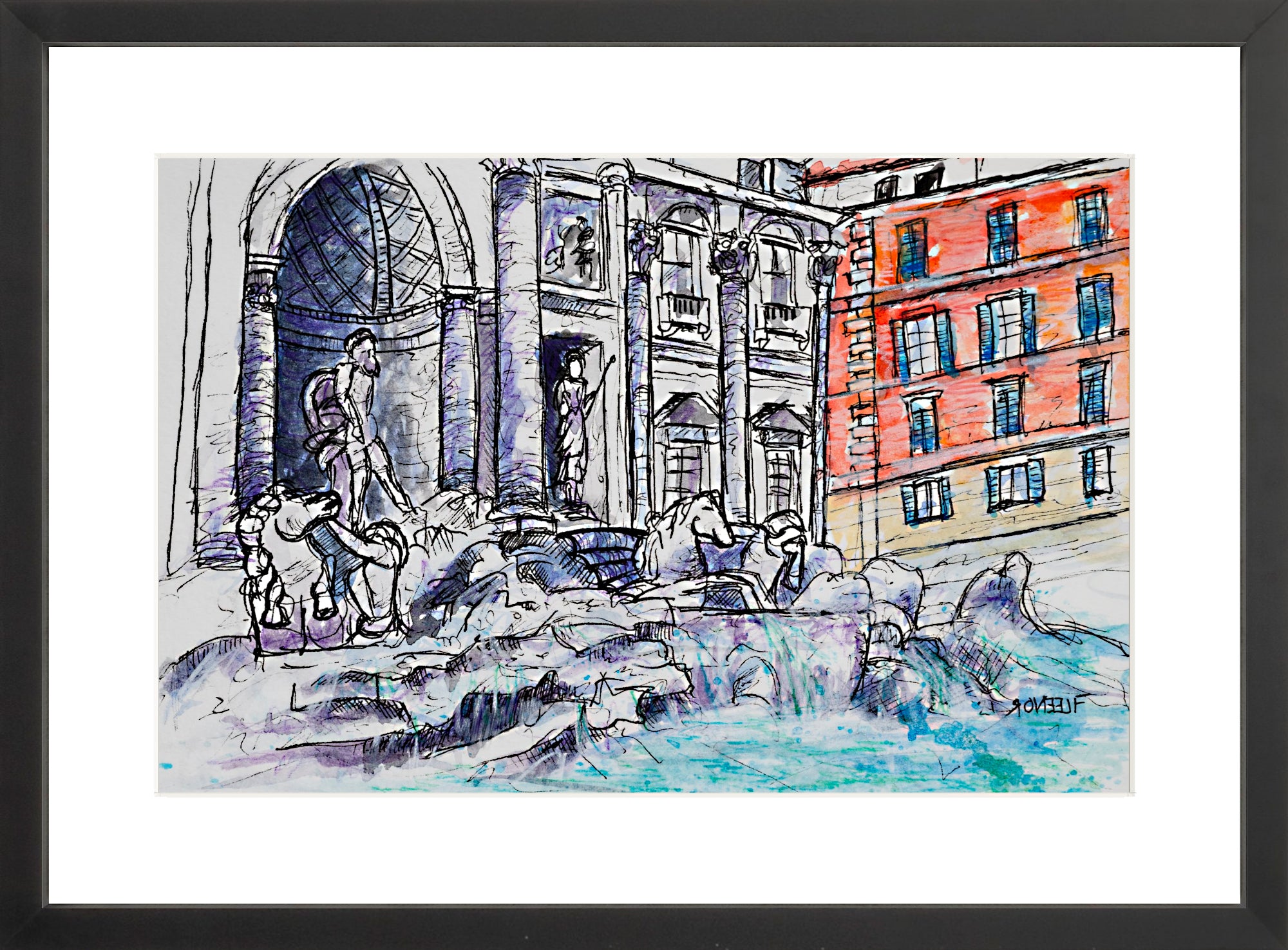 #Framed Print_12x18"_Black