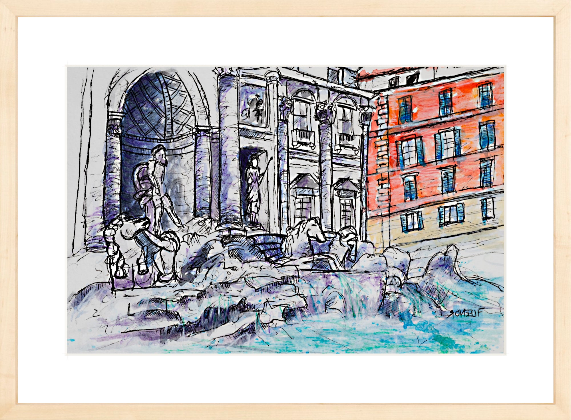 #Framed Print_12x18"_Natural