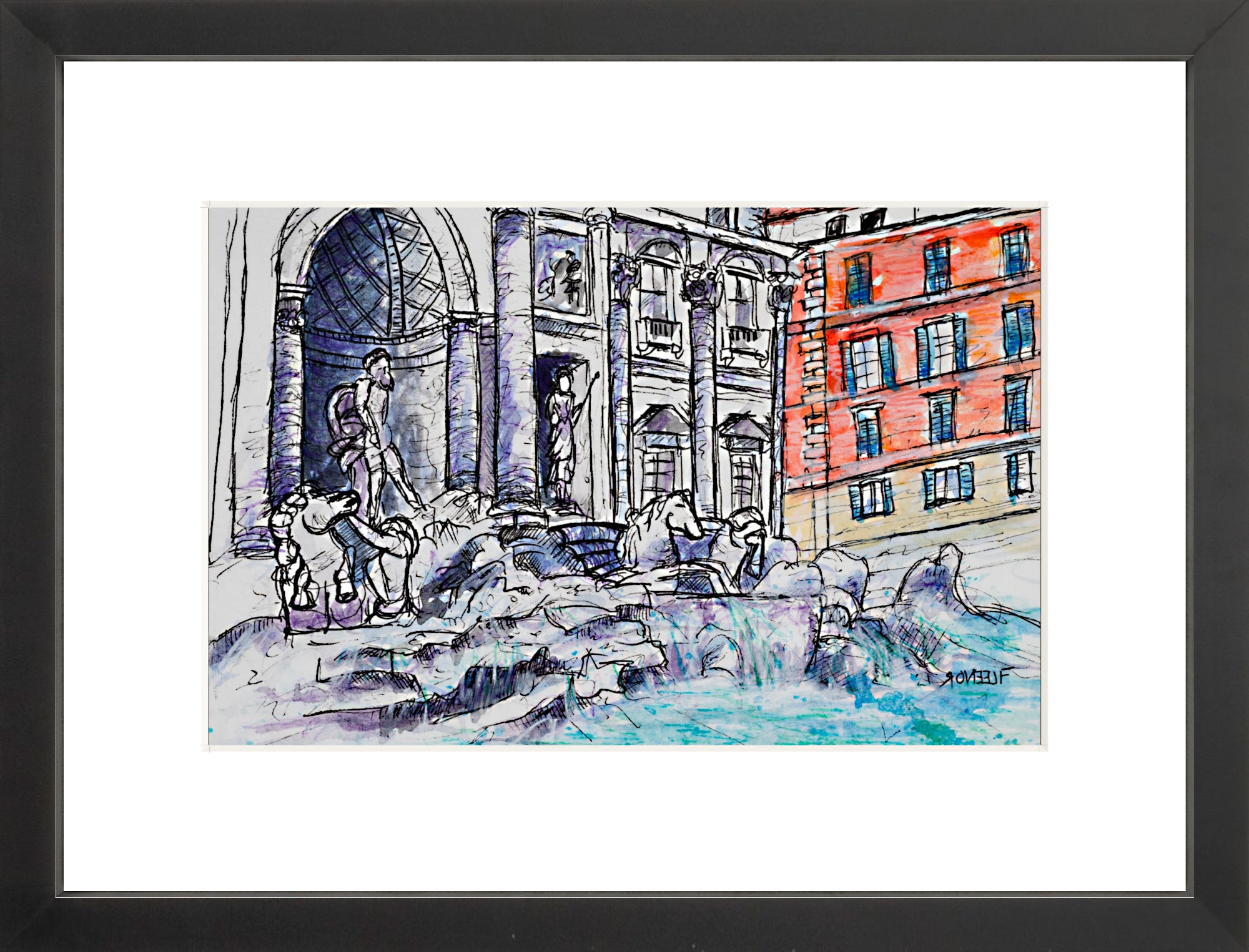 #Framed Print_8x12"_Black