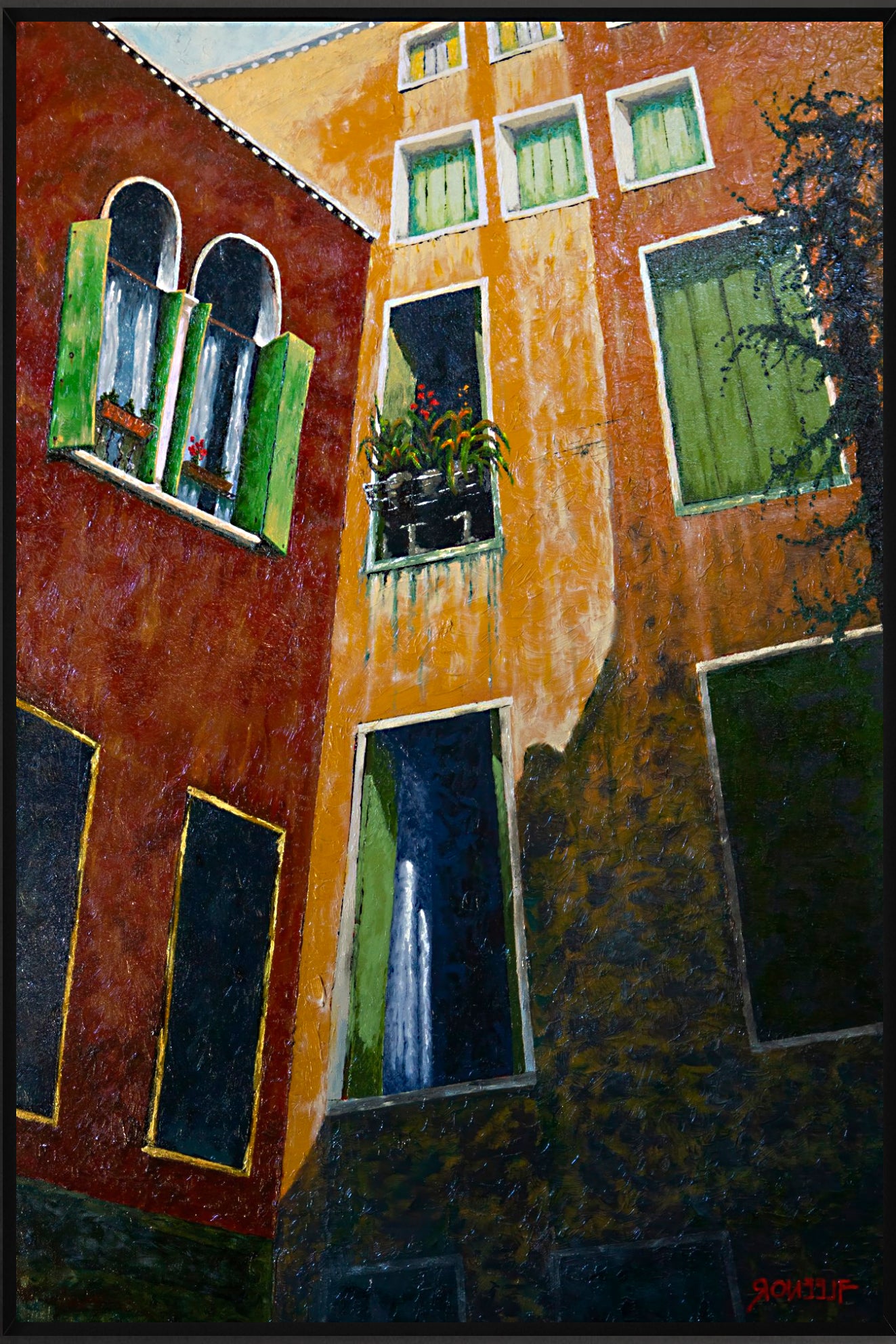 #Framed Canvas_16x24"_Black
