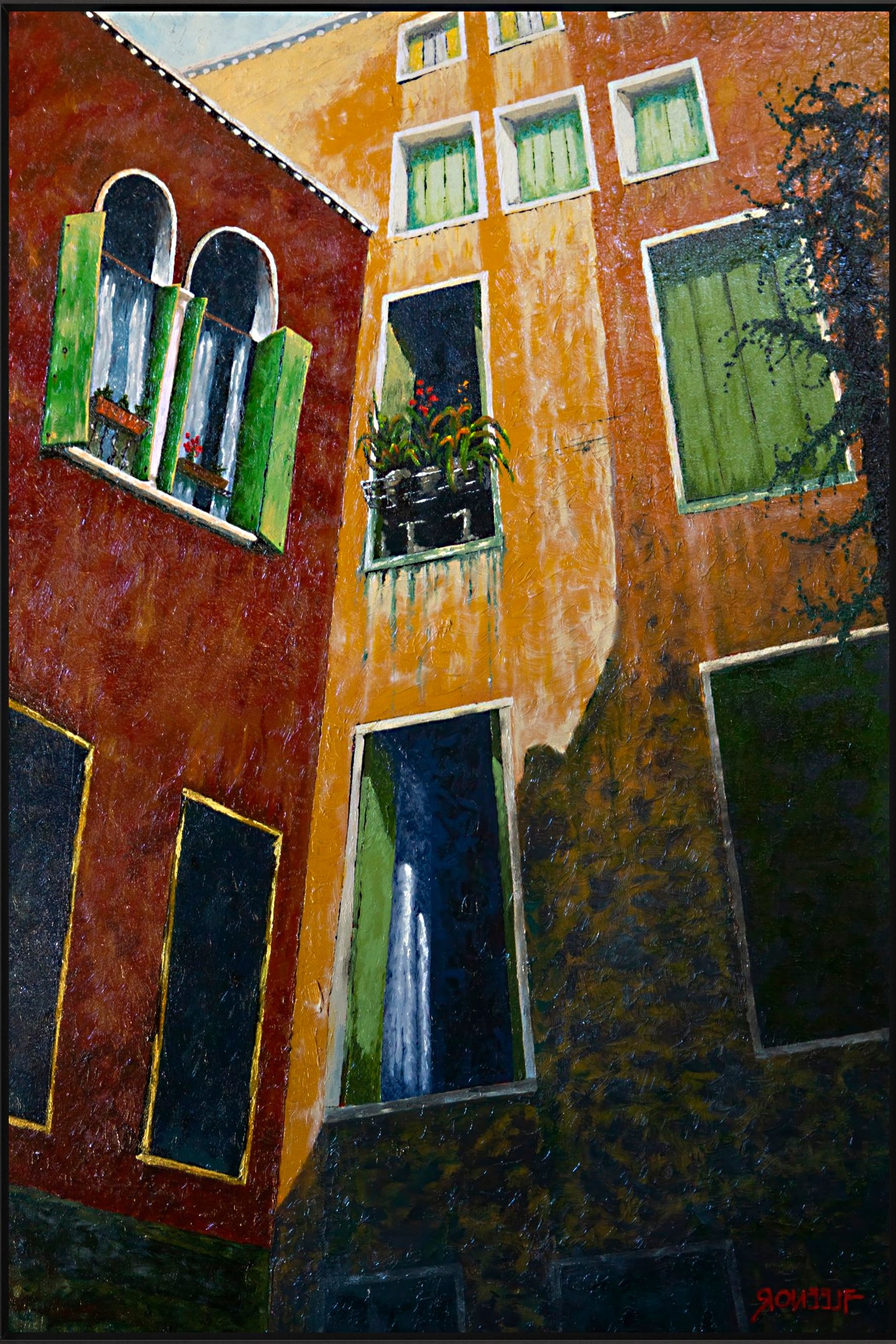 #Framed Canvas_40x60"_Black